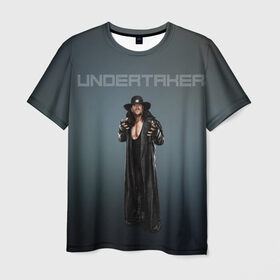 Мужская футболка 3D с принтом Undertaker WWE в Курске, 100% полиэфир | прямой крой, круглый вырез горловины, длина до линии бедер | undertaker | wwe | рестлинг | спорт