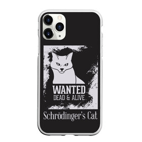 Чехол для iPhone 11 Pro матовый с принтом Wanted Cat в Курске, Силикон |  | Тематика изображения на принте: белое | котик | кошка | надписи | новинки | прикольные | рисунок | черное