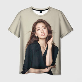 Мужская футболка 3D с принтом Song Hye Kyo в Курске, 100% полиэфир | прямой крой, круглый вырез горловины, длина до линии бедер | дорама