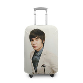 Чехол для чемодана 3D с принтом Lee Min Ho в Курске, 86% полиэфир, 14% спандекс | двустороннее нанесение принта, прорези для ручек и колес | дорама