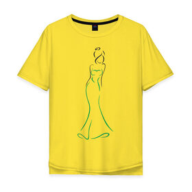 Мужская футболка хлопок Oversize с принтом Подружка невесты в Курске, 100% хлопок | свободный крой, круглый ворот, “спинка” длиннее передней части | девичник | жена | невеста | подружка невесты | свадьба