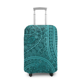 Чехол для чемодана 3D с принтом Стихия нежности в Курске, 86% полиэфир, 14% спандекс | двустороннее нанесение принта, прорези для ручек и колес | графика | каракули | красивый | лето | мода | новинки | орнамент | природа | рисунок | стиль