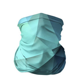 Бандана-труба 3D с принтом Polygon blue в Курске, 100% полиэстер, ткань с особыми свойствами — Activecool | плотность 150‒180 г/м2; хорошо тянется, но сохраняет форму | полигон | текстура