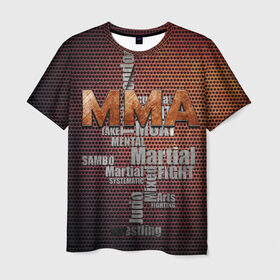 Мужская футболка 3D с принтом MMA в Курске, 100% полиэфир | прямой крой, круглый вырез горловины, длина до линии бедер | Тематика изображения на принте: judo | mixed | mma | sambo | wrestling