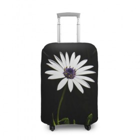 Чехол для чемодана 3D с принтом Цветок счастья в Курске, 86% полиэфир, 14% спандекс | двустороннее нанесение принта, прорези для ручек и колес | лепестки | прикольные картинки | цветочки | цветы