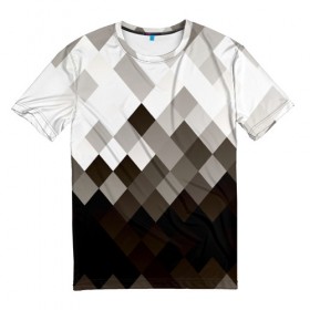 Мужская футболка 3D с принтом Pattern в Курске, 100% полиэфир | прямой крой, круглый вырез горловины, длина до линии бедер | 