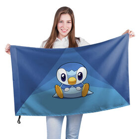 Флаг 3D с принтом Покемон в Курске, 100% полиэстер | плотность ткани — 95 г/м2, размер — 67 х 109 см. Принт наносится с одной стороны | pokeball | pokemon | покебол | покемон