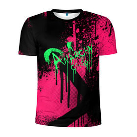 Мужская футболка 3D спортивная с принтом cs:go - Neon Revolution в Курске, 100% полиэстер с улучшенными характеристиками | приталенный силуэт, круглая горловина, широкие плечи, сужается к линии бедра | cs | csgo | го | кс