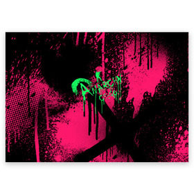 Поздравительная открытка с принтом cs:go - Neon Revolution в Курске, 100% бумага | плотность бумаги 280 г/м2, матовая, на обратной стороне линовка и место для марки
 | Тематика изображения на принте: cs | csgo | го | кс