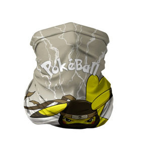 Бандана-труба 3D с принтом Pikachu в Курске, 100% полиэстер, ткань с особыми свойствами — Activecool | плотность 150‒180 г/м2; хорошо тянется, но сохраняет форму | pikachu | pokeball | pokemon | пикачу | покеболл | покемон