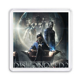 Магнит 55*55 с принтом Dishonored 2 в Курске, Пластик | Размер: 65*65 мм; Размер печати: 55*55 мм | Тематика изображения на принте: dishonored