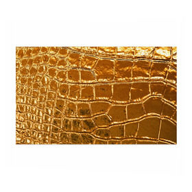 Бумага для упаковки 3D с принтом Золотой Крокодил в Курске, пластик и полированная сталь | круглая форма, металлическое крепление в виде кольца | Тематика изображения на принте: gold | texture | глянец | золото | кожа | крокодил | текстура