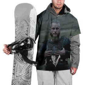 Накидка на куртку 3D с принтом Рагнар Лодброк в Курске, 100% полиэстер |  | викинги