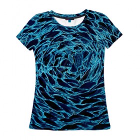 Женская футболка 3D с принтом Оптические иллюзии в Курске, 100% полиэфир ( синтетическое хлопкоподобное полотно) | прямой крой, круглый вырез горловины, длина до линии бедер | иллюзия | оптическая