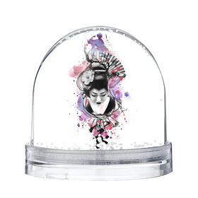 Снежный шар с принтом Символ Японий в Курске, Пластик | Изображение внутри шара печатается на глянцевой фотобумаге с двух сторон | веер | пейзаж | сакура | традиций | япония