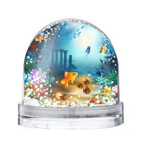 Снежный шар с принтом Золотая рыбка в Курске, Пластик | Изображение внутри шара печатается на глянцевой фотобумаге с двух сторон | Тематика изображения на принте: вода | водоросли | море | подводный мир | природа | рыба | рыбка | туризм