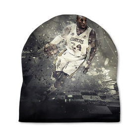Шапка 3D с принтом Kobe Bryant в Курске, 100% полиэстер | универсальный размер, печать по всей поверхности изделия | kobe bryant | lakers | los angeles lakers | nba. | баскетбол | баскетболист | коби брайант | лайкерс | лос анджелес лейкерс | нба