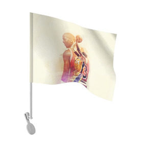 Флаг для автомобиля с принтом Kobe Bryant в Курске, 100% полиэстер | Размер: 30*21 см | kobe bryant | lakers | los angeles lakers | nba. | баскетбол | баскетболист | коби брайант | лайкерс | лос анджелес лейкерс | нба