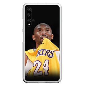 Чехол для Honor 20 с принтом Kobe Bryant в Курске, Силикон | Область печати: задняя сторона чехла, без боковых панелей | kobe bryant | lakers | los angeles lakers | nba. | баскетбол | баскетболист | коби брайант | лайкерс | лос анджелес лейкерс | нба