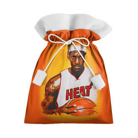 Подарочный 3D мешок с принтом LeBron James в Курске, 100% полиэстер | Размер: 29*39 см | Тематика изображения на принте: cleveland cavaliers | lebron james | nba. | баскетбол | баскетболист | джеймс леброн | кливленд кавальерс | нба