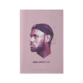 Обложка для паспорта матовая кожа с принтом LeBron James в Курске, натуральная матовая кожа | размер 19,3 х 13,7 см; прозрачные пластиковые крепления | cleveland cavaliers | lebron james | nba. | баскетбол | баскетболист | джеймс леброн | кливленд кавальерс | нба