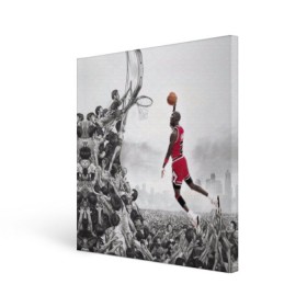 Холст квадратный с принтом Michael Jordan в Курске, 100% ПВХ |  | chicago bulls | michael jeffrey jordan | nba. | баскетбол | баскетболист | вашингтон уизардс | майкл джордан | нба | чикаго | чикаго буллз