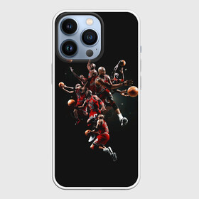 Чехол для iPhone 13 Pro с принтом Michael Jordan в Курске,  |  | Тематика изображения на принте: chicago bulls | michael jeffrey jordan | nba. | баскетбол | баскетболист | вашингтон уизардс | майкл джордан | нба | чикаго | чикаго буллз