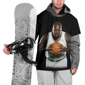 Накидка на куртку 3D с принтом Shaquille O`Neal в Курске, 100% полиэстер |  | shaquille oneal | баскетболист | нба | шакил онил
