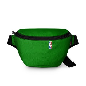 Поясная сумка 3D с принтом Boston Celtics в Курске, 100% полиэстер | плотная ткань, ремень с регулируемой длиной, внутри несколько карманов для мелочей, основное отделение и карман с обратной стороны сумки застегиваются на молнию | boston celtics | бостон | бостон селтикс | нба | селтикс