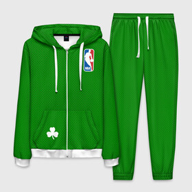 Мужской костюм 3D с принтом Boston Celtics в Курске, 100% полиэстер | Манжеты и пояс оформлены тканевой резинкой, двухслойный капюшон со шнурком для регулировки, карманы спереди | boston celtics | бостон | бостон селтикс | нба | селтикс