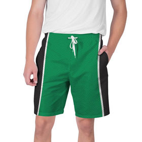 Мужские шорты 3D с принтом Boston Celtics в Курске,  полиэстер 100% | прямой крой, два кармана без застежек по бокам. Мягкая трикотажная резинка на поясе, внутри которой широкие завязки. Длина чуть выше колен | boston celtics | бостон | бостон селтикс | нба | селтикс