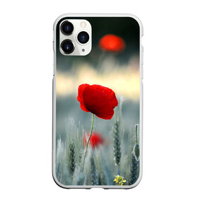 Чехол для iPhone 11 Pro матовый с принтом Алый мак в Курске, Силикон |  | Тематика изображения на принте: алый | красный | лепестки | мак | прикольные картинки | цветочки | цветы