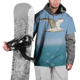 Накидка на куртку 3D с принтом Чайка в Курске, 100% полиэстер |  | вода | море | пернатые | природа | простор | птица | свобода | солнце | чайка