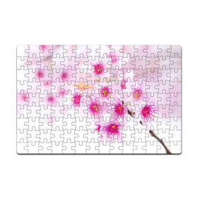 Пазл магнитный 126 элементов с принтом Цветы в Курске, полимерный материал с магнитным слоем | 126 деталей, размер изделия —  180*270 мм | Тематика изображения на принте: женская | природа | растения | розовый | цветок | цветы