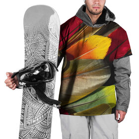 Накидка на куртку 3D с принтом Перья в Курске, 100% полиэстер |  | новый | перья | рисунок | текстура | узоры | цветной