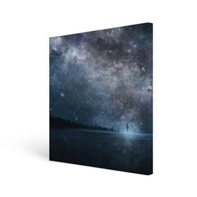 Холст квадратный с принтом Звездное небо в Курске, 100% ПВХ |  | Тематика изображения на принте: вселенная | галактика | звезды | небо | ночь