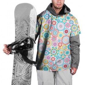 Накидка на куртку 3D с принтом Нежный узор в Курске, 100% полиэстер |  | Тематика изображения на принте: линии | орнамент | прикольные картинки | узор | цвет | цветы