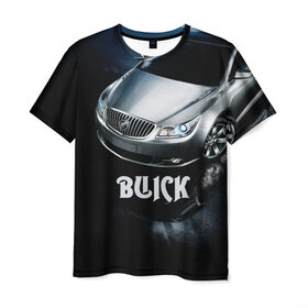 Мужская футболка 3D с принтом Buick в Курске, 100% полиэфир | прямой крой, круглый вырез горловины, длина до линии бедер | buick | lacrosse | авто | автомобиль | бьюик | водитель | лакросс | машина | спорткар