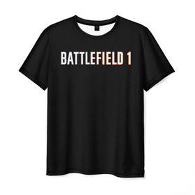 Мужская футболка 3D с принтом BATTLEFIELD 1 в Курске, 100% полиэфир | прямой крой, круглый вырез горловины, длина до линии бедер | battlefield 1 | батлфилд 1