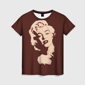 Женская футболка 3D с принтом Мэрилин Монро в Курске, 100% полиэфир ( синтетическое хлопкоподобное полотно) | прямой крой, круглый вырез горловины, длина до линии бедер | marilyn monroe | звезда | киноактриса | мэрилин монро