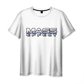 Мужская футболка 3D с принтом Mass effect в Курске, 100% полиэфир | прямой крой, круглый вырез горловины, длина до линии бедер | andromeda | pc | андромеда | игры | масс | эффект