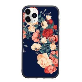 Чехол силиконовый для Apple iPhone 11 Pro матовый NEW с принтом Fashion flowers в Курске, Силикон |  | 