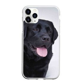 Чехол для iPhone 11 Pro Max матовый с принтом Черный лабрадор в Курске, Силикон |  | большая | золотистый | лабрадор | лабрадоры | палевый | песик | ретривер | собака | собаки
