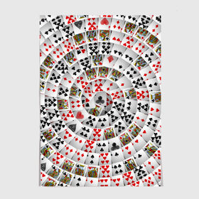 Постер с принтом Игральные карты 3 в Курске, 100% бумага
 | бумага, плотность 150 мг. Матовая, но за счет высокого коэффициента гладкости имеет небольшой блеск и дает на свету блики, но в отличии от глянцевой бумаги не покрыта лаком | карты | настольные игры | пасьянс | покер