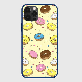 Чехол для iPhone 12 Pro Max с принтом Сладкие пончики в Курске, Силикон |  | булочки | гомер симпсон | еда | пончики | сладости