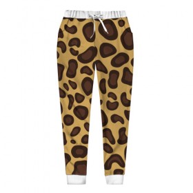 Женские брюки 3D с принтом Шкура леопарда в Курске, полиэстер 100% | прямой крой, два кармана без застежек по бокам, с мягкой трикотажной резинкой на поясе и по низу штанин. В поясе для дополнительного комфорта — широкие завязки | 