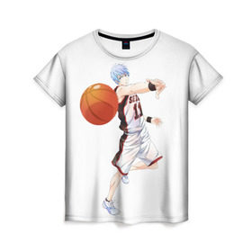 Женская футболка 3D с принтом Майка, баскетбол Куроку в Курске, 100% полиэфир ( синтетическое хлопкоподобное полотно) | прямой крой, круглый вырез горловины, длина до линии бедер | 