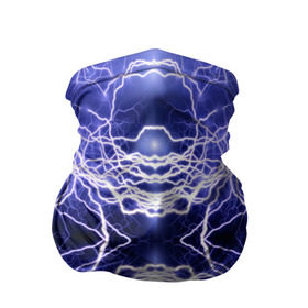 Бандана-труба 3D с принтом Static Electricity в Курске, 100% полиэстер, ткань с особыми свойствами — Activecool | плотность 150‒180 г/м2; хорошо тянется, но сохраняет форму | static electricity | белый | молнии | разряд | синий | статическое электричество | фиолетовый | чёрный