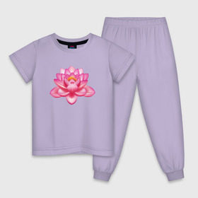 Детская пижама хлопок с принтом Индийский Лотос в Курске, 100% хлопок |  брюки и футболка прямого кроя, без карманов, на брюках мягкая резинка на поясе и по низу штанин
 | Тематика изображения на принте: индийский | йога | лотос | цветок