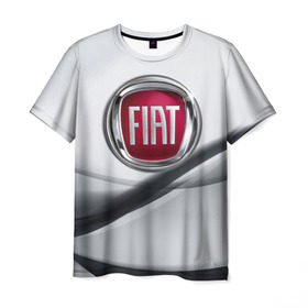 Мужская футболка 3D с принтом FIAT в Курске, 100% полиэфир | прямой крой, круглый вырез горловины, длина до линии бедер | Тематика изображения на принте: fiat | авто | автомобиль | водитель | машина | тачка | фиат
